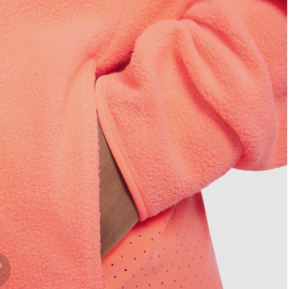 Nike Air Midlayer Women’s Running Top – Bright Mango/Reflective Silver - Picture 2 of 11